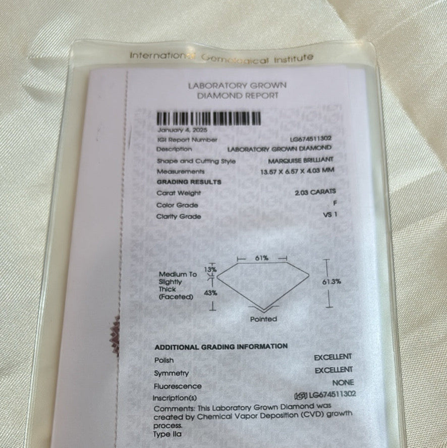 2.03 Marquise F VS1