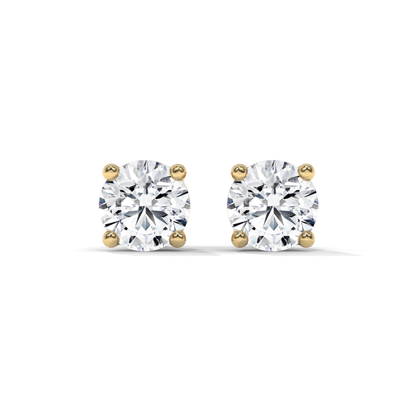0.50 CTW EF VS+ Lab-Grown Diamond Stud Earrings ā 14K Gold - Gold