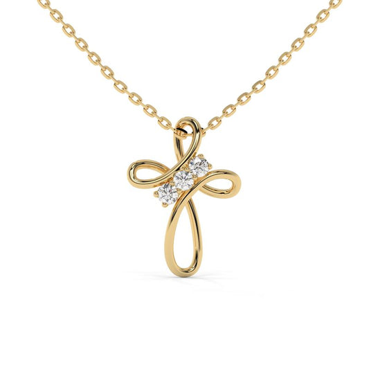 0.075 CTW Classic Solitaire Lab-Grown Diamond Pendant in 14K / 18K Gold Options