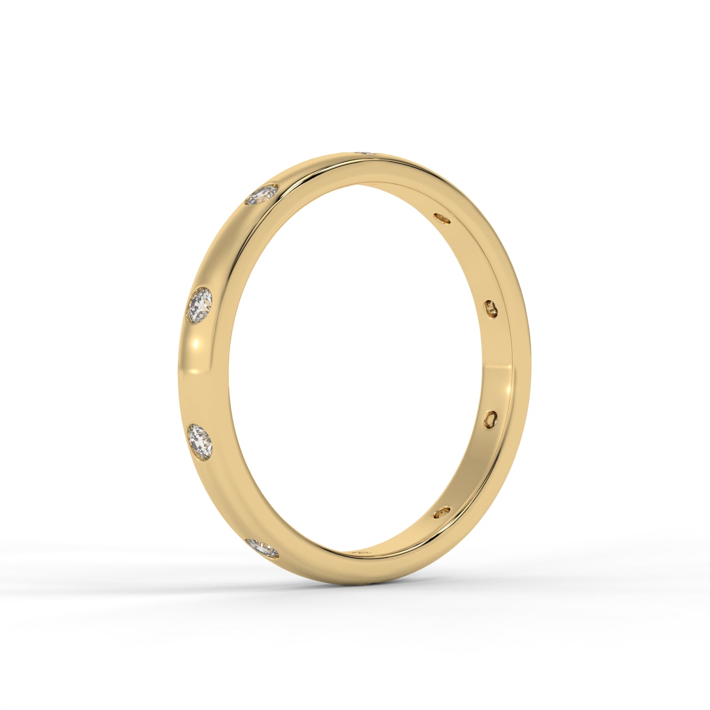 2.5MM Modest Lab Diamond Wedding Band – 14K Gold (.30CTW)