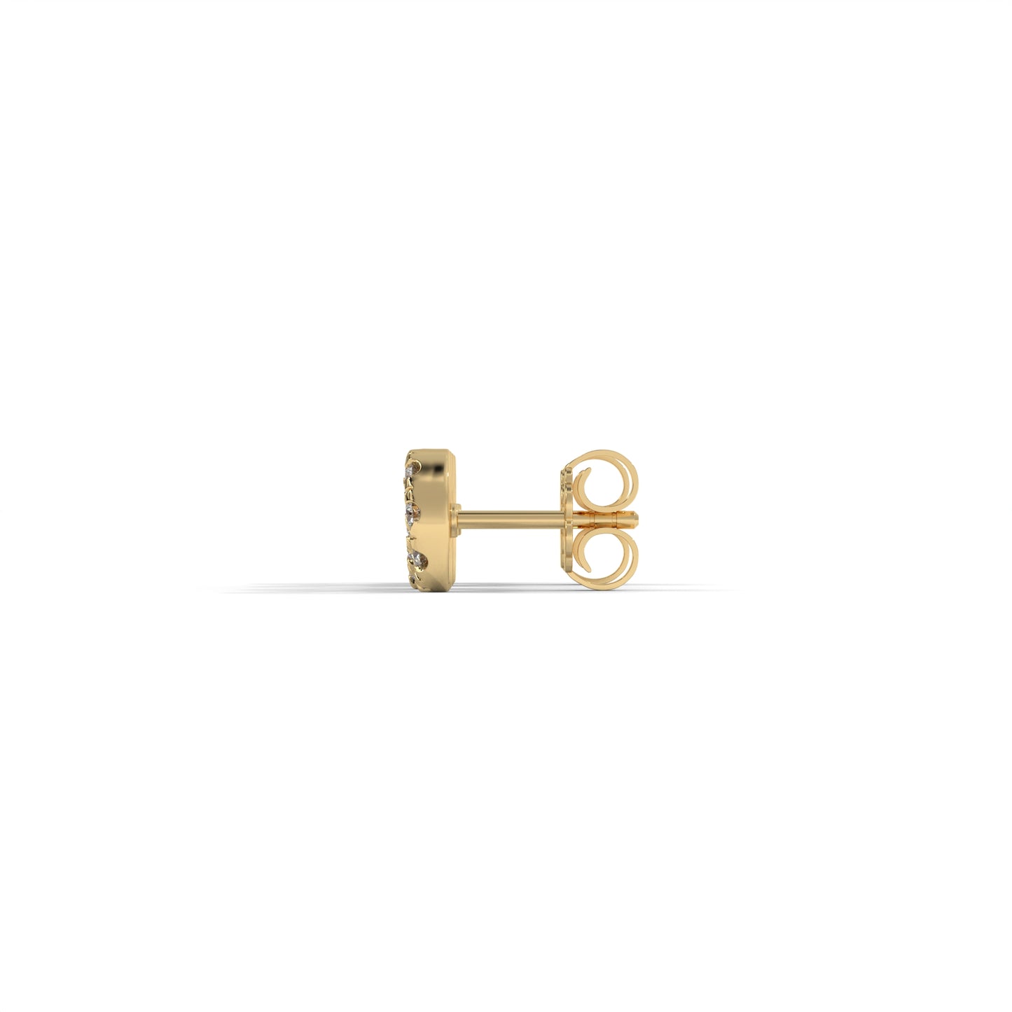 Infinite Lab-Grown Diamond Pave-Set Stud Earrings – E–F VS1/VS2, 14K / 18K Gold Options