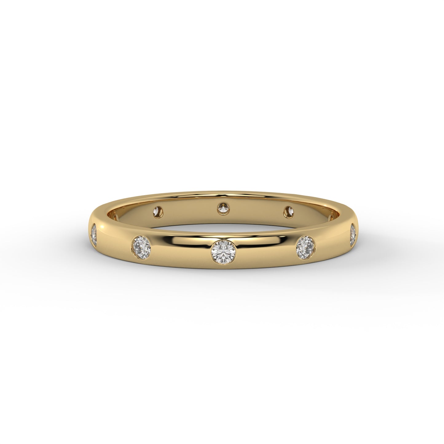 2.5MM Modest Lab Diamond Wedding Band – 14K Gold (.30CTW)