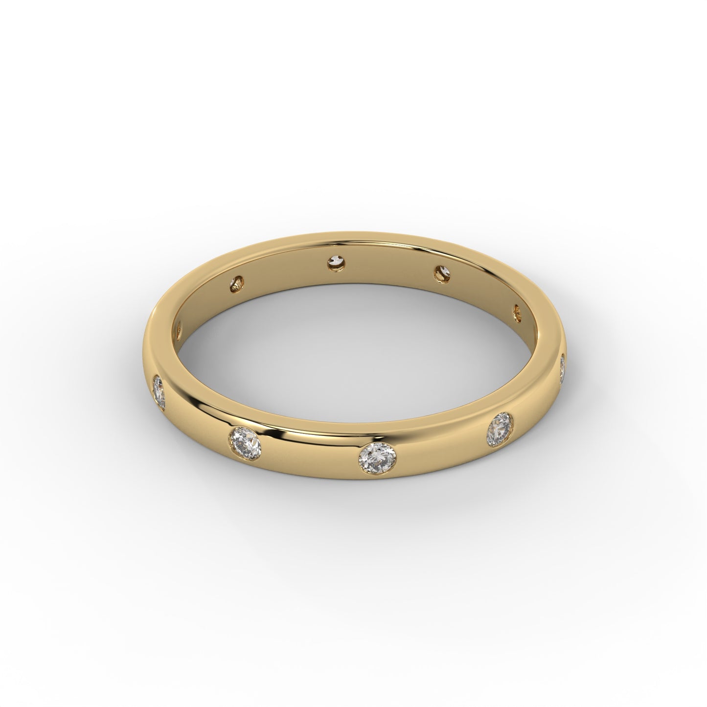 2.5MM Modest Lab Diamond Wedding Band – 14K Gold (.30CTW)