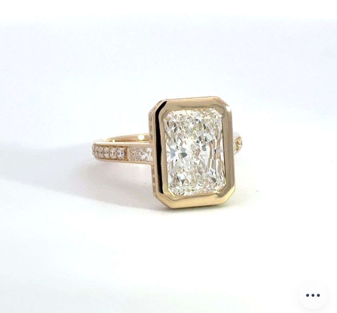 4.19CT RADIANT BEZEL RING