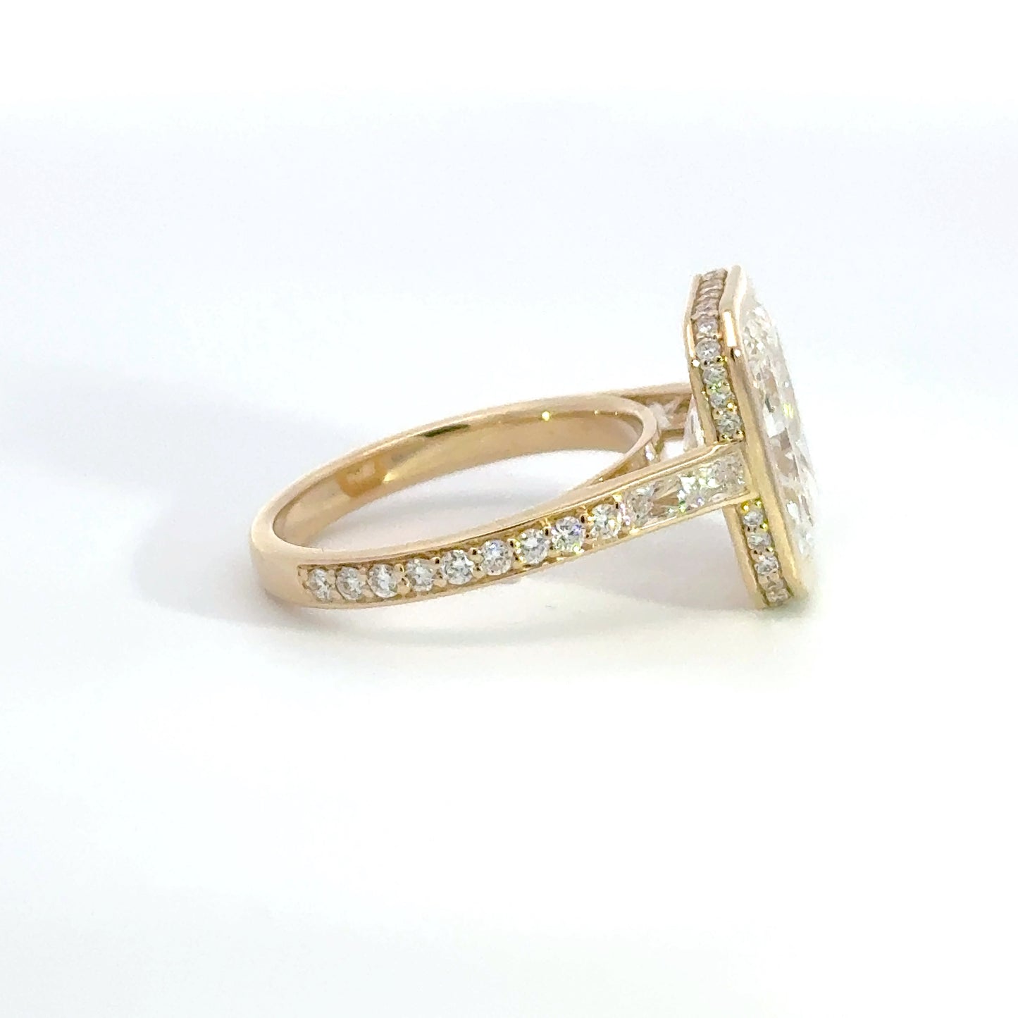 4.19CT RADIANT BEZEL RING