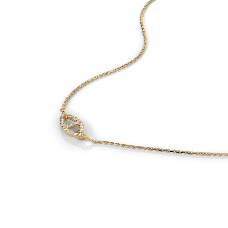 1 CTW Lucky Eye Pavé Round Lab-Grown Diamond Pendant in 14K / 18K Gold Options