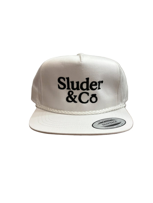 Sluder & Co Embroidered Poplin Rope Hat – Yupoong “The Classics” Snap Back Hat