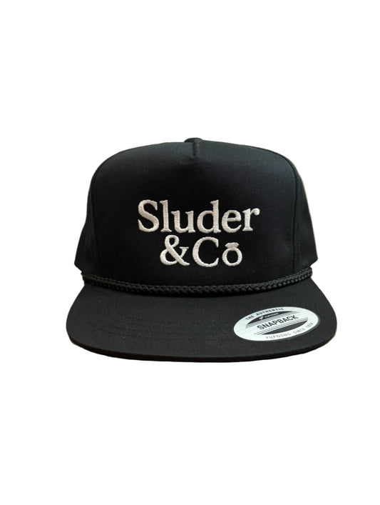Sluder & Co Embroidered Poplin Rope Hat – Yupoong “The Classics” Snap Back Hat