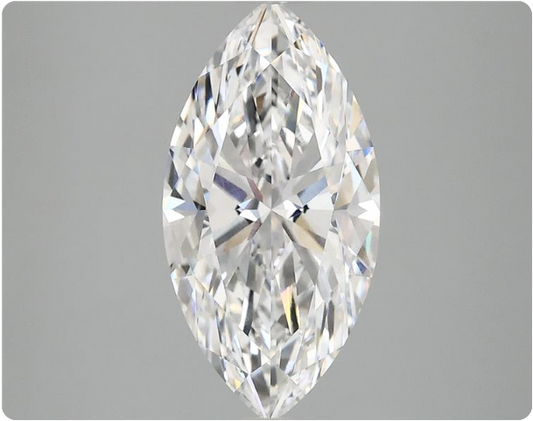 3.00 CT E VVS2 Marquise Brilliant Lab-Grown Diamond – IGI Certified