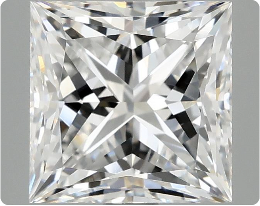 3.02 CT D VVS2 Princess Cut Lab-Grown Diamond – IGI Certified