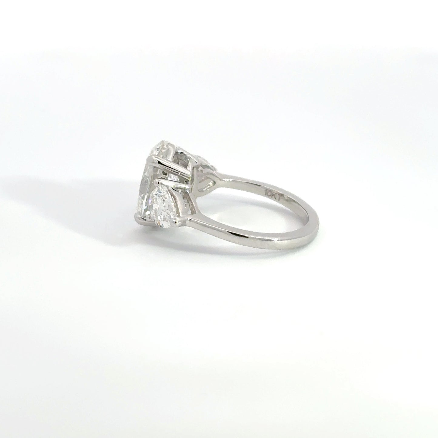 4.75CTW Oval + Pear Lab Diamond Ring