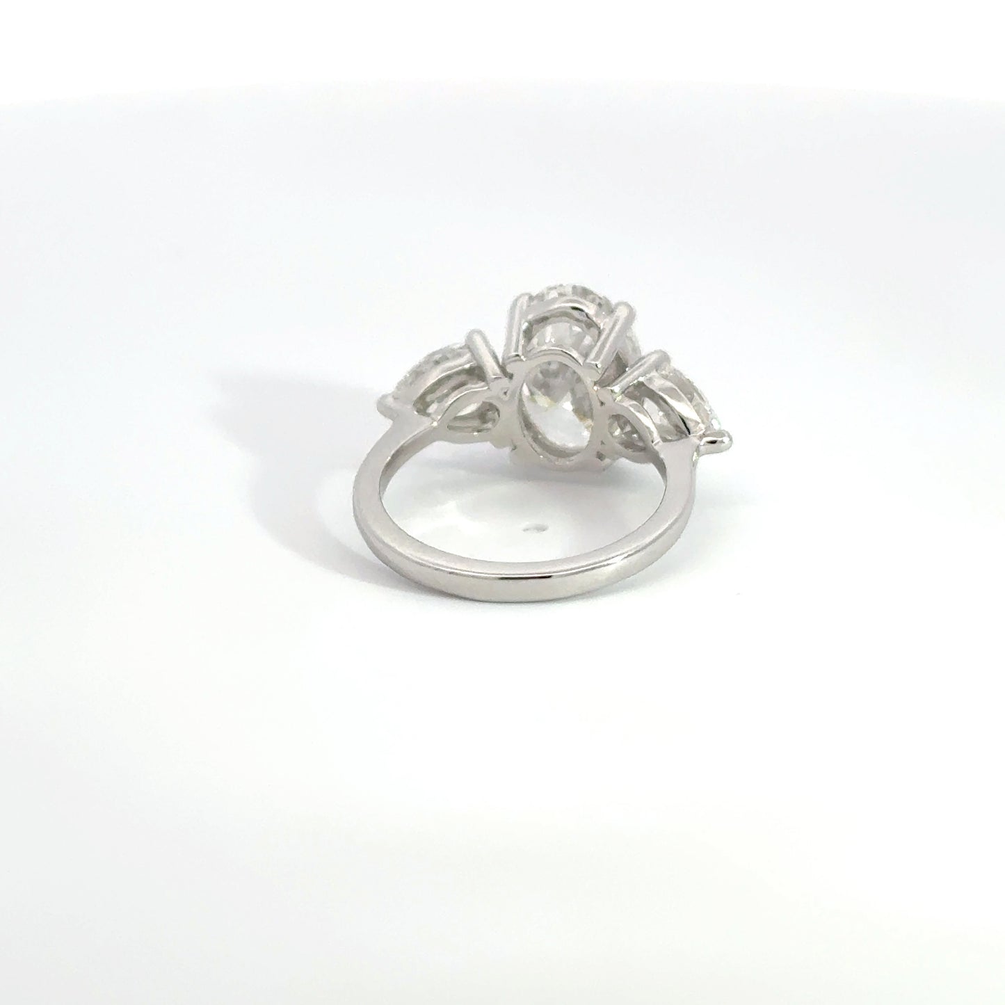 4.75CTW Oval + Pear Lab Diamond Ring