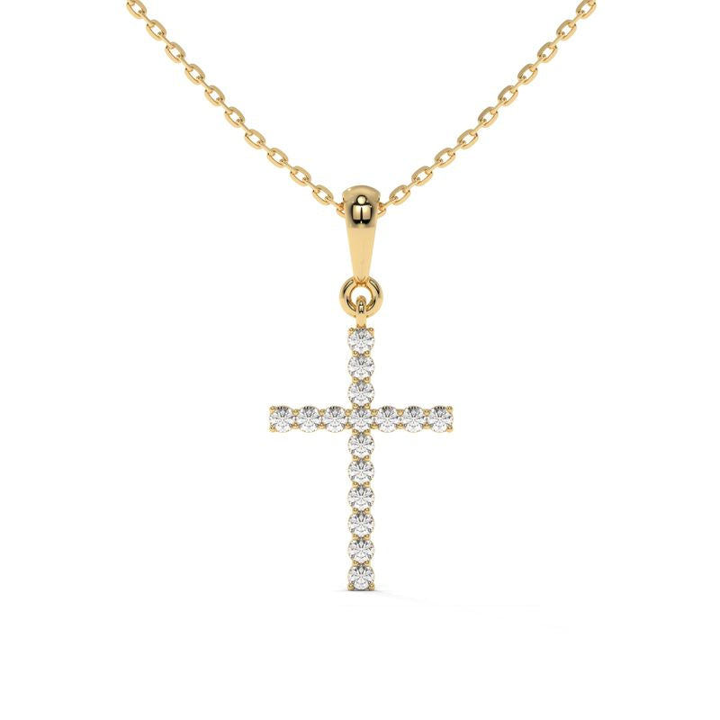 0.50 CTW Round Lab-Grown Diamond Classic Solitaire Pendant in 14K / 18K Gold Options