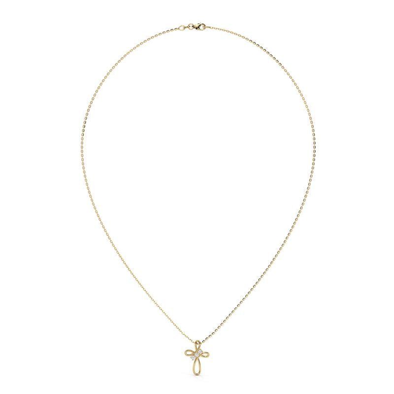 0.075 CTW Classic Solitaire Lab-Grown Diamond Pendant in 14K / 18K Gold Options