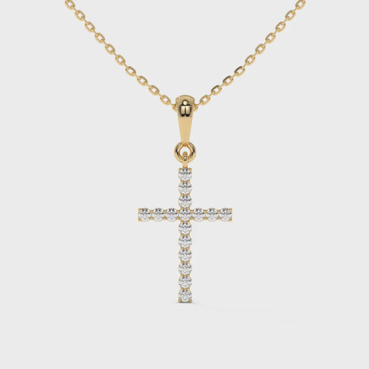 0.50 CTW Round Lab-Grown Diamond Classic Solitaire Pendant in 14K / 18K Gold Options