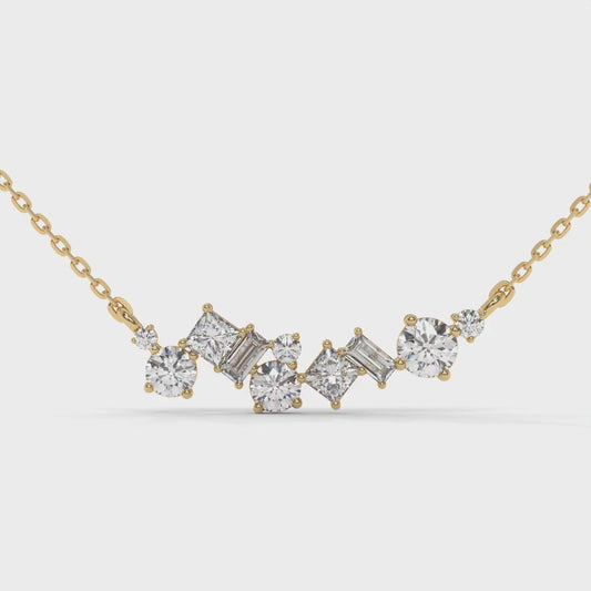 0.80 CTW Multi-Shape Lab-Grown Diamond Pendant in 14K / 18K Gold Options