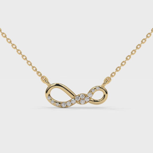 0.068 CTW Infinite Love Lab-Grown Diamond Pendant in 14K / 18K Gold Options